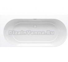 Акриловая ванна Ravak Freedom Corner L 170x80 см, левая, пристенная, белая, на ножках, со сливом-переливом, фурнитура белая