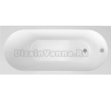 Акриловая ванна Alex Baitler Baikal без опоры 160x70 см, встраиваемая, белая