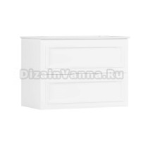 Тумба под раковину без столешницы Belux София 85 подвесная, белая глянцевая