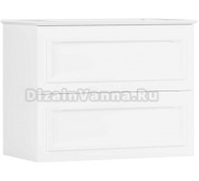 Тумба под раковину без столешницы Belux София 75 подвесная, белая глянцевая