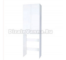 Шкаф над стиральной машиной AQUATON Лайн 64 глянцевый белый