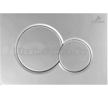 Кнопка смыва для унитаза AZUMA Slim10 AZU010.06 пластик, цвет матовый хром