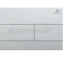 Кнопка смыва для унитаза AZUMA Slim13 AZU013.02 пластик, цвет хром глянец