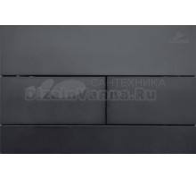 Кнопка смыва для унитаза AZUMA Slim13 AZU013.04 пластик, цвет матовый черный