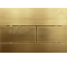 Кнопка смыва для унитаза AZUMA Slim13 AZU013.05 пластик, цвет брашированное золото
