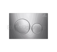 Кнопка смыва для унитаза AZUMA Slim17 AZU017.02 пластик, цвет хром глянец