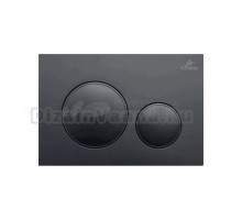 Кнопка смыва для унитаза AZUMA Slim17 AZU017.04 пластик, цвет матовый черный