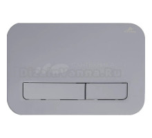 Кнопка смыва для унитаза AZUMA Slim22 AZU022.02 пластик, цвет глянцевый хром