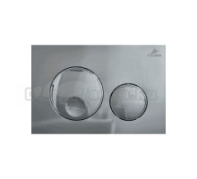 Кнопка смыва для унитаза AZUMA Slim25 AZU025.02 пластик, цвет хром глянец
