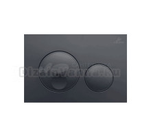 Кнопка смыва для унитаза AZUMA Slim25 AZU025.04 пластик, цвет матовый черный