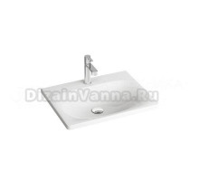 Мебельная раковина Ravak Balance 60 накладная, глянцевая белая, прямоугольная, фарфор