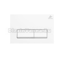 Кнопка смыва для унитаза AZUMA Linia15 AZU015.01 пластик, цвет белый глянец