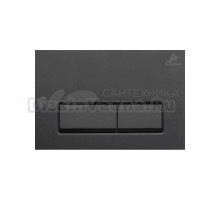 Кнопка смыва для унитаза AZUMA Linia15 AZU015.04 пластик, цвет матовый черный