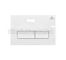 Кнопка смыва для унитаза AZUMA Estilo AZU002.01 пластик, цвет белый глянец