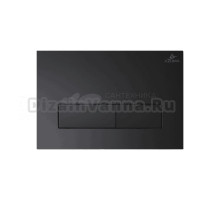 Кнопка смыва для унитаза AZUMA Estilo AZU002.04 пластик, цвет матовый черный