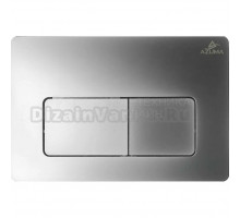 Кнопка смыва для унитаза AZUMA Сuadro AZU007.02 пластик, цвет глянцевый хром