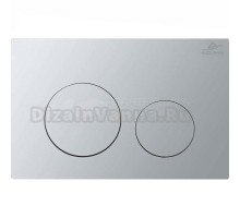 Кнопка смыва для унитаза AZUMA Ronda AZU003.02 пластик, цвет глянцевый хром