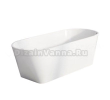 Акриловая ванна Ravak Solo 180x80 см, отдельностоящая, белая, овальная, с каркасом, со сливом-переливом, фурнитура белая