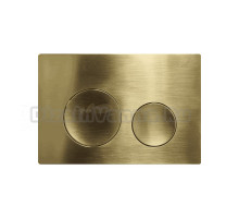 Кнопка смыва для унитаза AZUMA Ronda AZU003.05 пластик, цвет брашированное золото