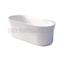 Акриловая ванна Ravak Ypsilon 180x80 см, отдельностоящая, белая, овальная, на ножках, со сливом-переливом, фурнитура белая