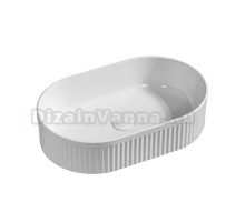 Накладная раковина Grossman Cristal GR-3062 50 глянцевая белая, овальная, фаянс