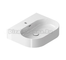 Накладная раковина Ravak Ceramic Slim Wall O 55 глянцевая белая, прямоугольная, с 1 отверстием под смеситель