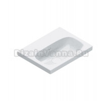 Раковина подвесная Catalano Alvea 0620500001 50 глянцевая белая, прямоугольная