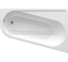 Акриловая ванна Ravak Chrome 170x105 см, угловая, правая, пристенная, белая, асимметричная, на ножках