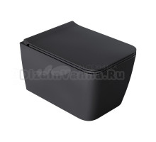 Унитаз подвесной Boheme Zen 967-SET безободковый, с микролифтом, anthracite