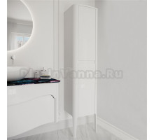 Шкаф-пенал для ванной Belux Анжело П 40 напольный, глянцевый белый