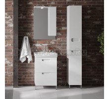 Мебель для ванной комнаты Belux Мадейра 55-02 белая глянцевая