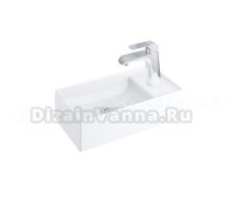 Раковина маленькая в туалет Ravak Veda Slim 40 глянцевая белая, прямоугольная