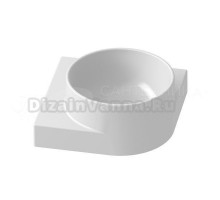 Раковина маленькая в туалет Ravak Yard 28 C глянцевая белая, квадратная