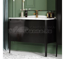 Тумба под раковину без столешницы Belux Анжело Н 110-02 напольная, матовая черная