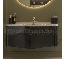 Тумба под раковину без столешницы Belux Анжело НП 110-01 подвесная, матовая черная