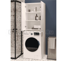Шкаф-пенал для ванной DIWO Суздаль 65 напольный над стиральной машиной, 64x181x35, белый