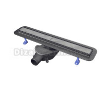 Душевой трап (лоток) Royal Thermo Compact Line Basic 600 55 см, решетка серебристая, с сифоном