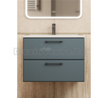 Тумба с раковиной Uperwood Foster New 70 подвесная, 2 ящика, серый графит