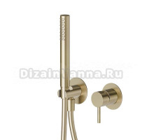 Встраиваемый смеситель для душа и ванны Newform X-Steel 316 69676EX.59.098 pale gold