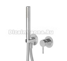 Встраиваемый смеситель для душа и ванны Newform X-Steel 316 69676EX.50.050 С ВНУТРЕННЕЙ ЧАСТЬЮ, inox