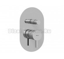Встраиваемый смеситель для душа и ванны Ravak Espirit ES 061.00CR.O2 С ВНУТРЕННЕЙ ЧАСТЬЮ, хром