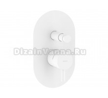 Встраиваемый смеситель для душа и ванны Ravak Espirit ES 061.10WV.O2 С ВНУТРЕННЕЙ ЧАСТЬЮ, белый вельвет