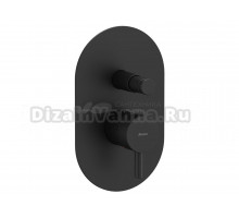 Встраиваемый смеситель для душа и ванны Ravak Espirit ES 061.20BLM.O2 С ВНУТРЕННЕЙ ЧАСТЬЮ, матовый черный