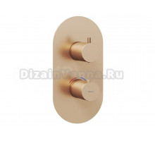 Термостатический смеситель встраиваемый Ravak Espirit ES 063.60RGB.O2.RB07C для ванны с душем, брашированное розовое золото