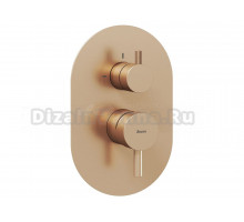 Встраиваемый смеситель для душа и ванны Ravak Espirit ES ES 065.60RGB.O2.RB07E С ВНУТРЕННЕЙ ЧАСТЬЮ, брашированное розовое золото