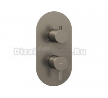 Встраиваемый смеситель для душа и ванны Ravak Espirit ES 068.20GB.O3.RB07F брашированный графит