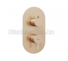 Встраиваемый смеситель для душа и ванны Ravak Espirit ES 068.60RGB.O3.RB07F С ВНУТРЕННЕЙ ЧАСТЬЮ, брашированное розовое золото