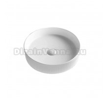 Накладная раковина Ceruttispa CR8010 41 глянцевая белая, круглая