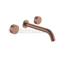 Смеситель для раковины Boheme Stick diamond 152-2-BRB С ВНУТРЕННЕЙ ЧАСТЬЮ, brushed bronze