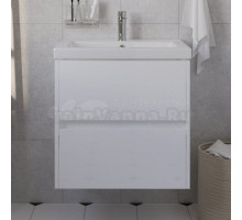 Тумба под раковину без столешницы 1MarKa Veil 50 подвесная, белая аляска